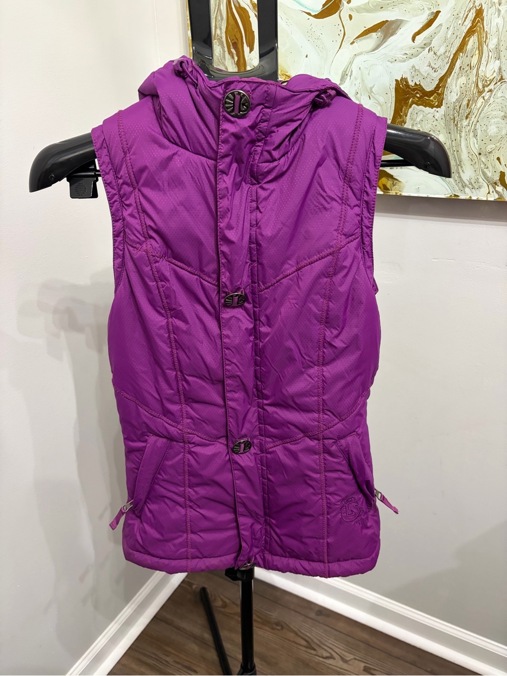 Burton Women's Sly DRYRIDE Hooded Puffer Vest Purple XS